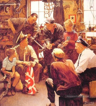  man - navy homecoming 1945 Norman Rockwell